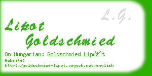 lipot goldschmied business card